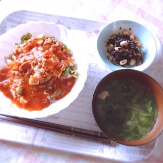 ズボラ&手抜きご飯 ミートソース丼（糖質オフ）